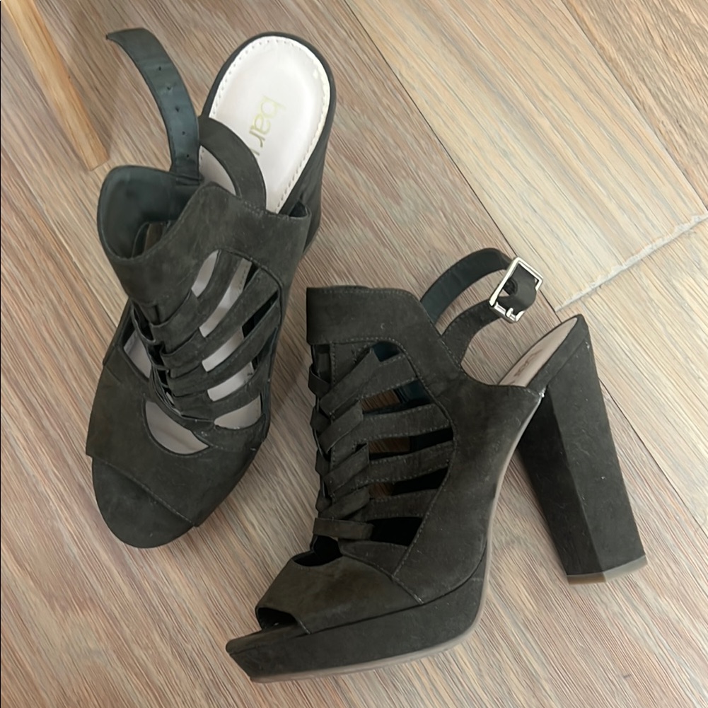 Bar Iii Green Stiletto Heels Elegant Design